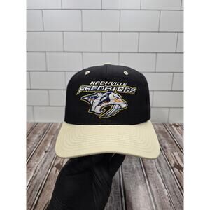 Twins Enterprise Nashville Predators Vintage Plain Logo Adjustable Snapback Hat
